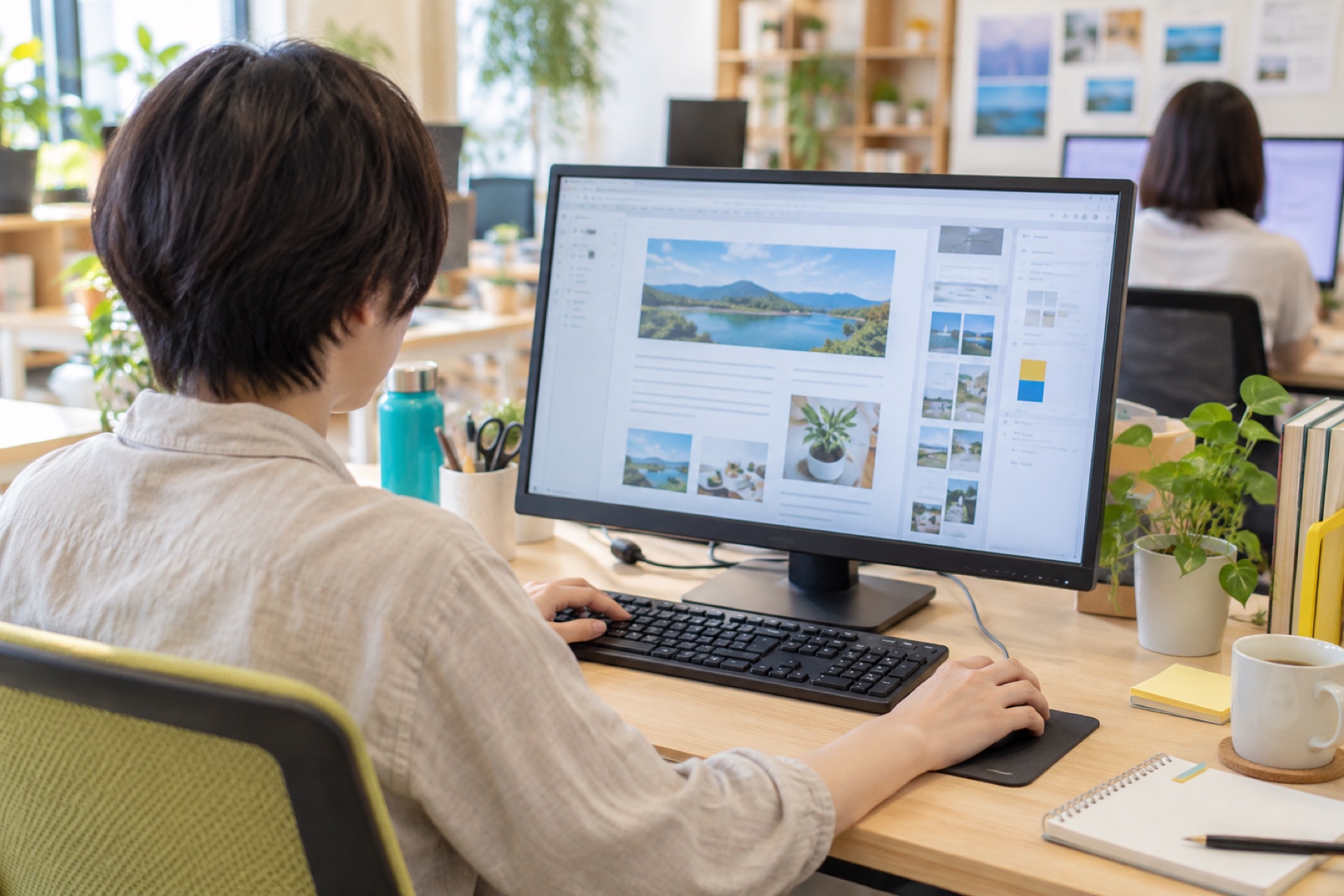 Webサイトの記事を編集するイメージ